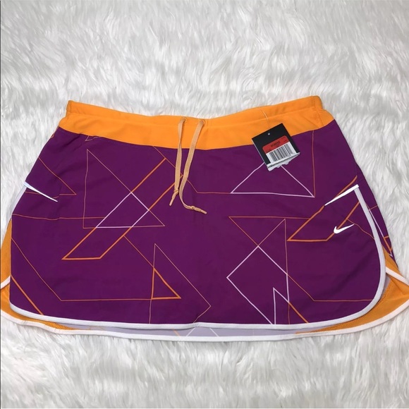 Nike Dresses & Skirts - Nike Athletic skirt skort Magenta and yellow Sz L